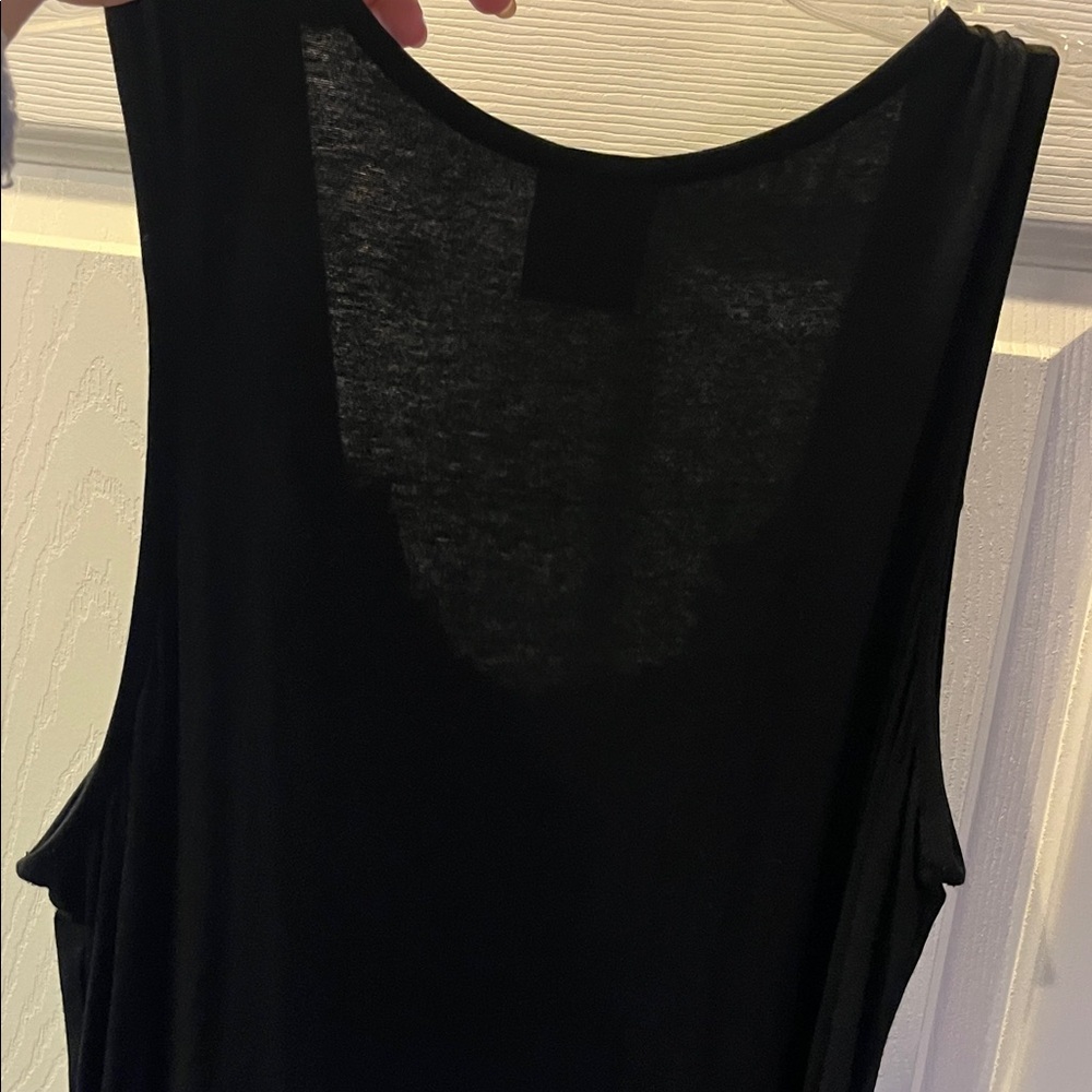 Bobeau Black Ruffle Tank Top - Picture 5 of 5